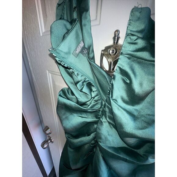 WILD FABLE Women's Sleeveless Mesh Bodycon Dress - Size Large Green - Picture 4 of 5